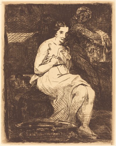 トワレ・ラ・トワレ、1862年。 作： Édouard Manet