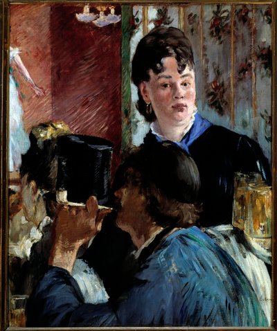 The bock waitress - 油彩・キャンバス 作： Édouard Manet