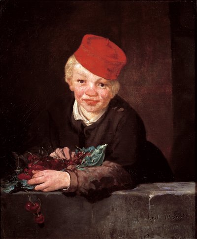 さくらんぼ泥棒 エドゥアール・マネ（1832-1883）の絵画 1859年 約 Sun.65,5x54,5 cm Oeiras (Lisbon), Gulbenkian Foundation 作： Édouard Manet