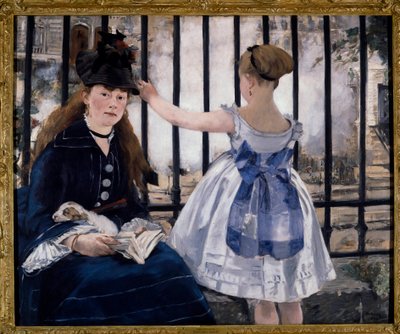 鉄道（サン・ラザール駅） 作： Édouard Manet