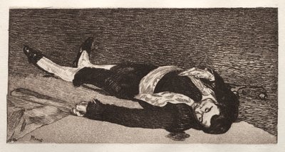 死んだ闘牛士 作： Édouard Manet