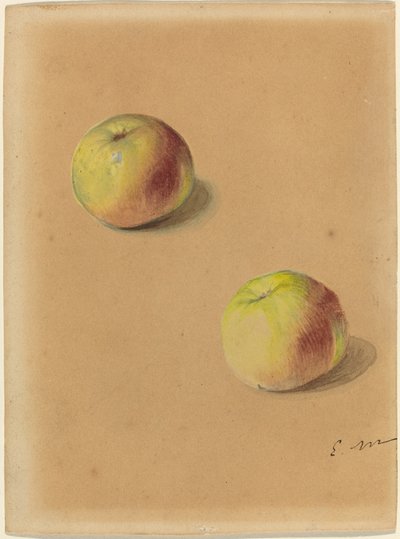 2 つのリンゴ、1880 年。 作： Édouard Manet