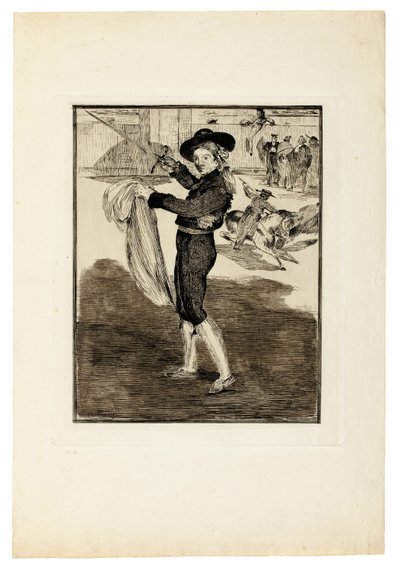 「エスパーダ」の衣装を着たヴィクトリーヌ・ムーラン 作： Édouard Manet