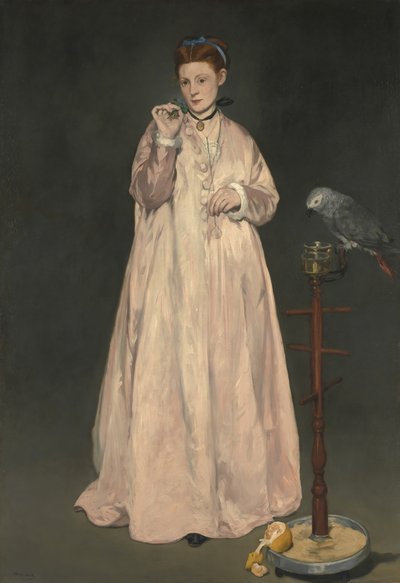 1866年、1866年の若い女性。 作： Édouard Manet