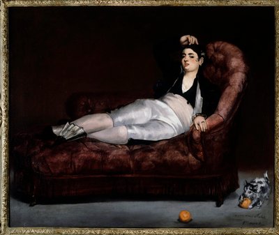 エスパーダのコスチュームを着た若い女性 作： Édouard Manet