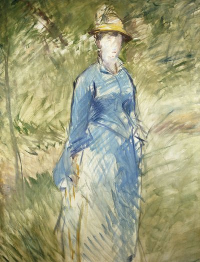 緑の若い女性。緑の若い女性、1882 作： Édouard Manet