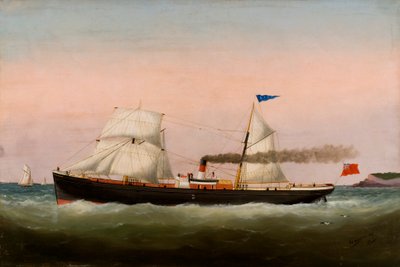 セーリングボート、ルアーブル、1877 作： Edouard Marie Adam