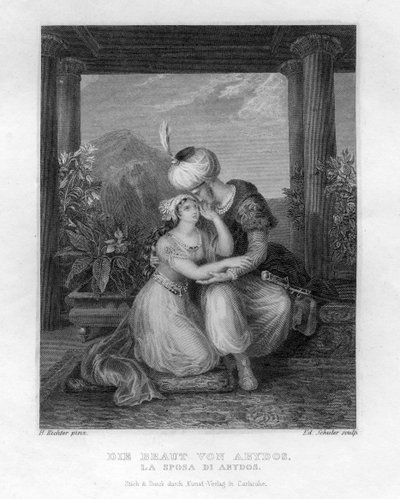 「アビドスの花嫁」、c1833 作： Edouard Schuler