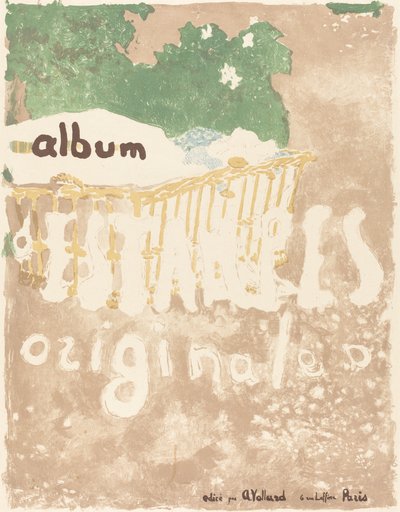 オリジナルプリントのアルバムのためのバスケットアウトドアカバーの赤ちゃん、c。 1899年。 作： Edouard Vuillard