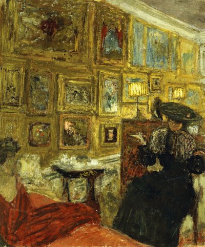 ヘッセルへの訪問;へセルへの訪問、1908年頃 作： Edouard Vuillard