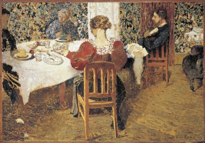 食卓（Le Dejeuner） by Vuillard, Edouard (1868-1940) 作： Edouard Vuillard