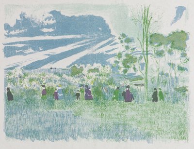 アクロス・ザ・フィールド 作： Edouard Vuillard