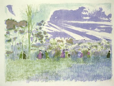 向こう側、189899 作： Edouard Vuillard