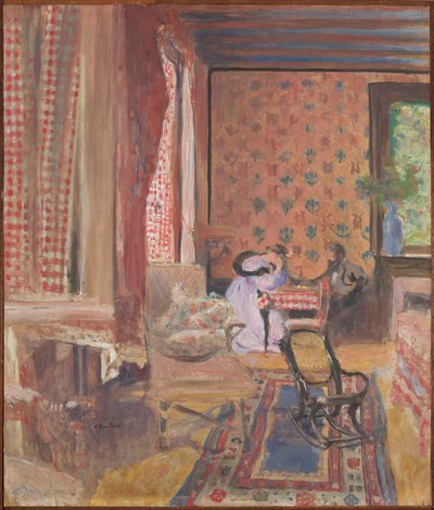ボードゲームにて 作： Edouard Vuillard