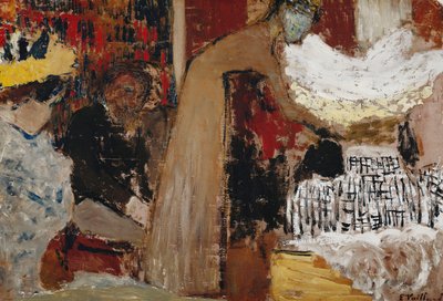 パフォーマンスで; Au Spectacle、1895年頃 作： Edouard Vuillard