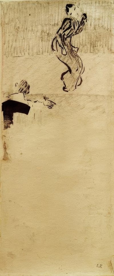 劇場にて 作： Edouard Vuillard