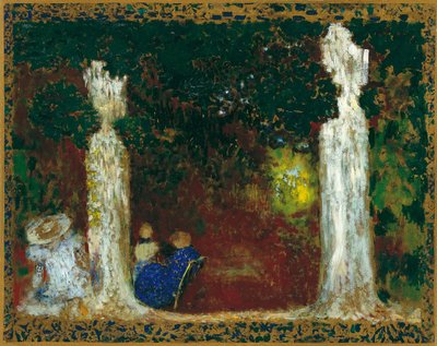 木の下、1897-1898 作： Edouard Vuillard