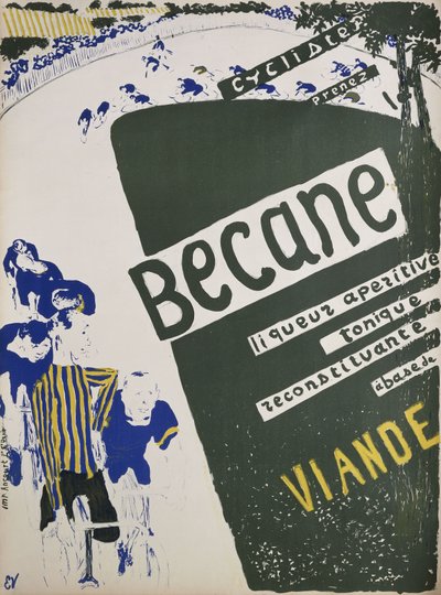 自転車;ベケイン、1894年頃 作： Edouard Vuillard