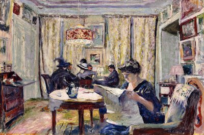 Bridge Players、c.1911 作： Edouard Vuillard