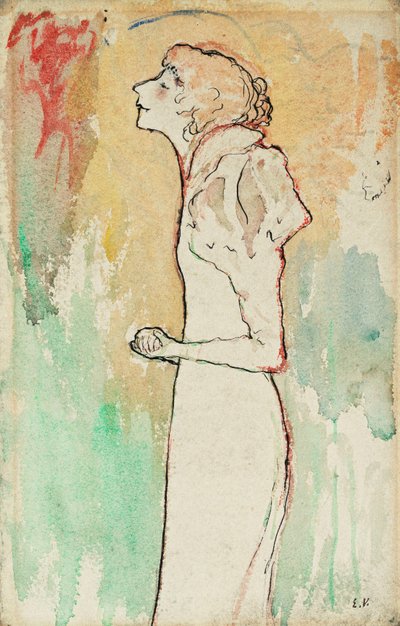 歌手、1891-92年頃 作： Edouard Vuillard