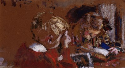 読書する子供たち 作： Edouard Vuillard