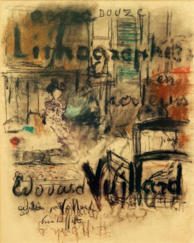 アルバムのカバー風景とインテリア 作： Edouard Vuillard