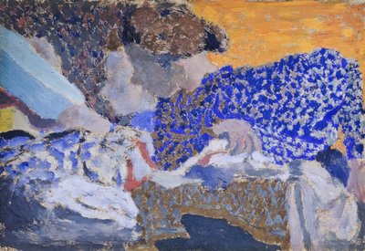 縫製工場の2人の労働者 作： Edouard Vuillard
