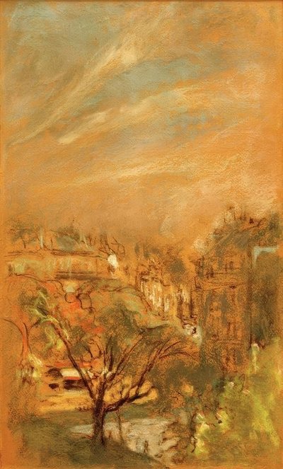ヴェンティミリア広場の朝の影響 作： Edouard Vuillard