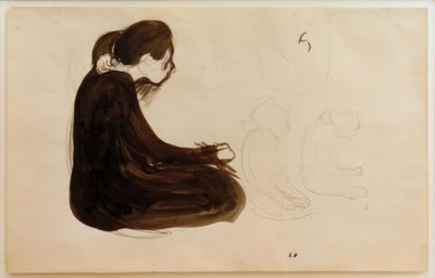 座っている女性 作： Edouard Vuillard