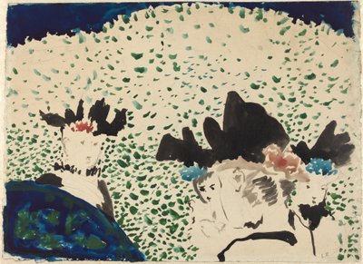 派手な帽子をかぶった 4 人の女性、18921893。 作： Edouard Vuillard