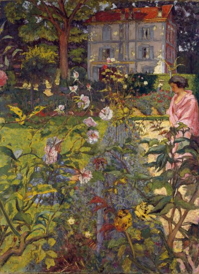 ヴァクレッソンの庭、1920（キャンバス上のジステンパー） 作： Edouard Vuillard