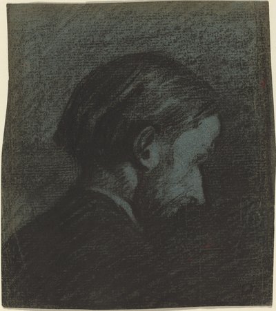 ひげを生やした男の頭 作： Edouard Vuillard