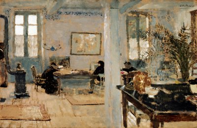 部屋で、1899年。 作： Edouard Vuillard