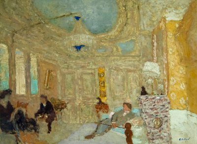 待合室で 作： Edouard Vuillard