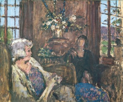 インテリア（ガッシュ） 作： Edouard Vuillard