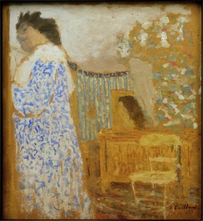 女性とインテリア 作： Edouard Vuillard