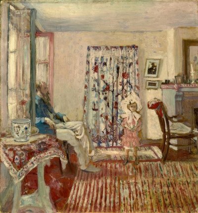 K.–X.ルーセルと娘 作： Edouard Vuillard