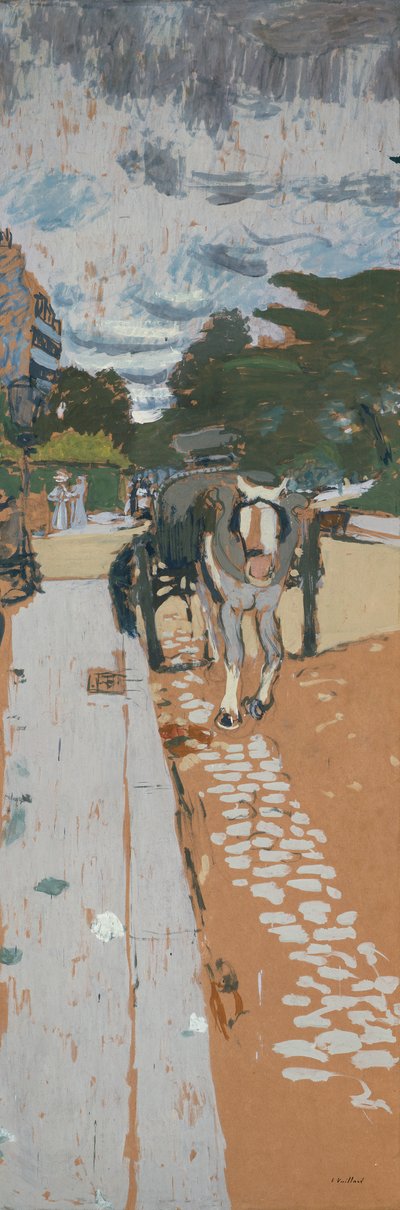 水まき車 作： Edouard Vuillard