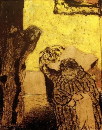 昼寝または回復期 作： Edouard Vuillard