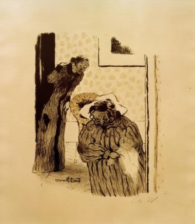 昼寝または回復期 作： Edouard Vuillard