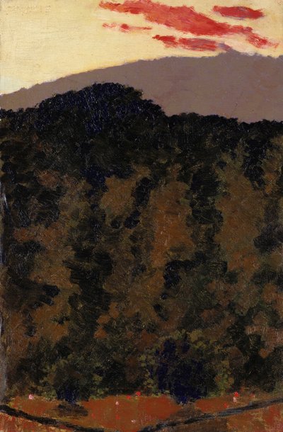 風景、1900年頃 作： Edouard Vuillard