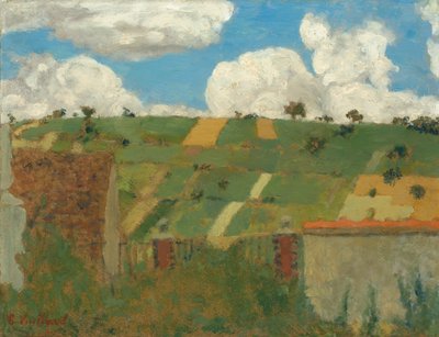 イル・ド・フランスの風景、c。 1894年。 作： Edouard Vuillard