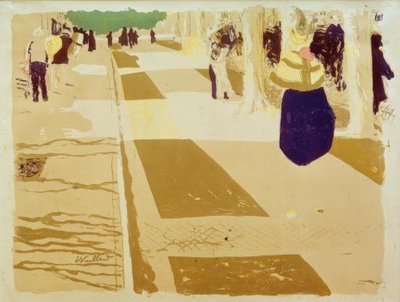アベニュー 作： Edouard Vuillard
