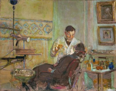 歯科医院でのジョルジュ・ヴィアウ博士 作： Edouard Vuillard