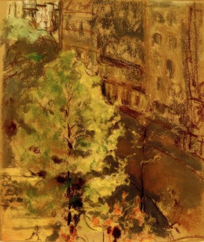 ベルリオーズスクエア、朝日効果 作： Edouard Vuillard