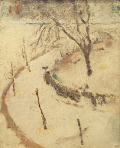 ベルリオーズ広場の冬 作： Edouard Vuillard
