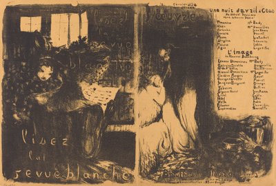 白いレビューを読んでください。 四月の夜 セオス、イメージ 作： Edouard Vuillard