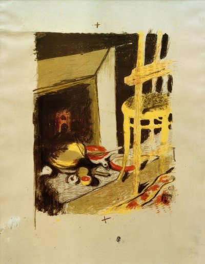 囲炉裏 作： Edouard Vuillard