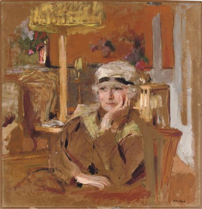 ブラックベルベットリボンのルーシーヘッセル、1921年〜25年 作： Edouard Vuillard