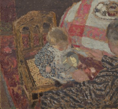 昼食会（アネットとおばあさん） 作： Edouard Vuillard